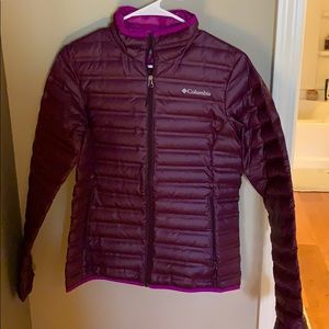 Women’s Columbia jacket. Size medium. Pink/purple.